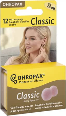 Protetor Auricular Cera Ohropax Classic 22dB - 6 Pares