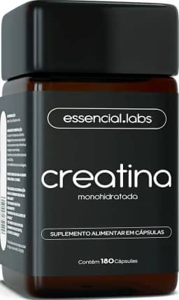 CREATINA MONOHIDRATADA 100% Pura - 3g de Creatina por dose - 180 Cápsulas