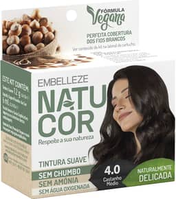 natucor Tinta De Cabelo Natucor Individual Avelã Castanho Médio 4.0 Naturalmente Delicada