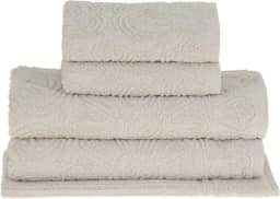 Buddemeyer Jogo de toalhas Florentina Banho Bege 5 peças