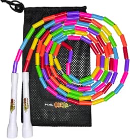 Corda Pular Segmentada Crossover Beaded Rope Freestyle Ajustável