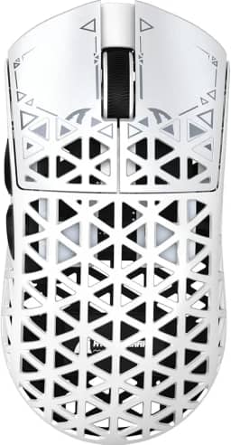 ATTACK SHARK R5 Ultra Mouse gamer sem fio HyperSpeed de fibra de carbono,ultraleve,39 g,com fita adesiva,2,4 G/BT/USB-C,sensor PixArt PAW3950MAX,taxa de polling sem fio de 8 kHz,42KDPI,Win/Mac(Branco)