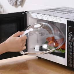 WENWELL Tampa transparente para micro-ondas contra respingos de alimentos, tampa transparente para micro-ondas com alça, prato de prato para servir casa cozinha essencial, sem BPA, plástico seguro