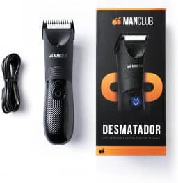 Aparador de pelos da MANCLUB - O Desmatador: Aparador Elétrico de Pelos Corporais - Lâmina de Cerâmica com Tecnologia Anti-Cortes, À Prova D'água