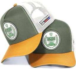 boné trucker modelo telinha masculino verde american company