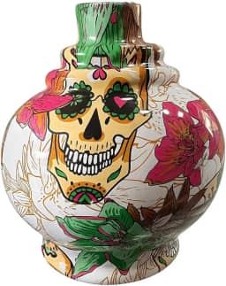 Vaso Vidro Base Narguile Pequeno Caveira Mexicana