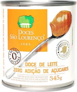 Doce de leite zero lactose zero açucar 345g