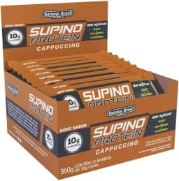 Banana Brasil Barra De Proteínas Cappuccino Com 12 Unidades De 30G