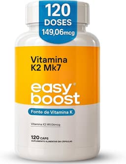 Vitamina K2 Mk7 Easy Boost 149,06mcg Menaquinona7 120 Caps