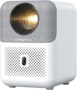 BYINTEK Projetor U4, Suporta 4K 1080P Full HD, Foco Automático, WiFi Inteligente e Projetor BT 5.0, Alto-falante Bluetooth, 400 ANSI Lumens, Adequado Para Home Theater