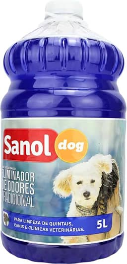 Sanol Dog Eliminador De Odores Tradicional 5 Litros Azul