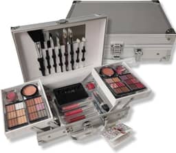 Maleta Prata com Kit de Maquiagem - Fenzza
