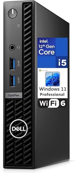 Dell OptiPlex 7000 7010 MFF 1.2L Micro Form Factor Business Desktop, Intel Hexa-Core i5-12500T (Beat i7-11700T), 16GB DDR4 RAM, 512GB PCIe SSD, WiFi 6, Bluetooth, Windows 11 Pro