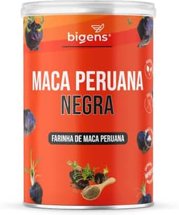 Maca Peruana Negra em pó 5g por porção, 150g, Biogens