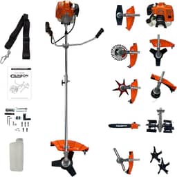 Combo Multifuncional Roçadeira 52cc 2,5HP a Gasolina com Acessórios Carbon Fak