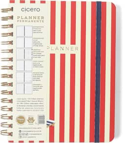 PLANNER PERMANENTE WIRE-O PRAIA SEMANAL NOTAS A5 SOL