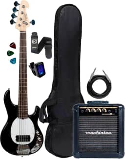 Contrabaixo Tagima Tbm-5 5 Cordas Preto + Cubo Bx30