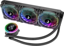 Water Cooler 360mm | Rise Mode | Aura Ice Black Argb