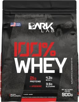 Whey 100% Concentrado Refil 900G Morango Dark Lab