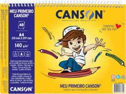 Caderno de desenho Meu Primeiro Canson A4 com 40 folhas Canson