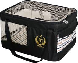São Pet Bolsa Aerial Para Transporte De Cães E Gatos Em Avião (43X31 5X20 Cm) Preta