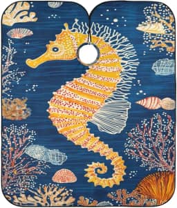 Fantasia Unicórnio Rosa Cosmetologia Capas Gola Elástico Avental Barbeiro