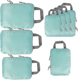 8 unidades de cubos de compressão para organizadores de viagem organizadores para acessórios de viagem cubo organizador de mala reutilizável para malas de viagem