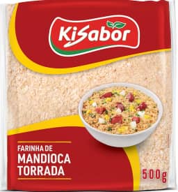 KiSabor, Farinha de Mandioca Torrada, 500 Gramas