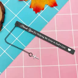 Presente de agradecimento para padrinhos professores de escola dominical, presentes religiosos, presente de agradecimento para mulheres, homens, marcadores, presente para mentores, professores de