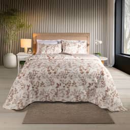 Kit Cobre Leito Colcha Boutis 3 Peças Matelassado Dupla Face Nano Printing (Ingrid Fendi, King)