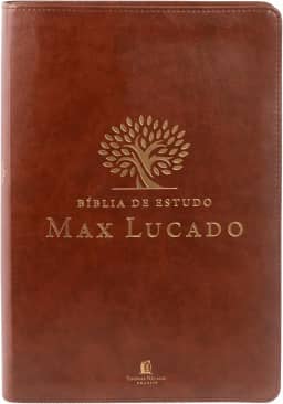 Bíblia de Estudo Max Lucado (NVI, capa em courosoft marrom, Leitura Perfeita): Nova Versão Internacional