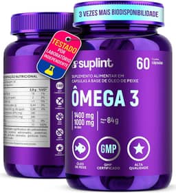Suplemento Ômega 3 1400 MG per capsula 1000 MG Omega 3 com Vitamina E | Suporte ao Sistema Imunológico | Óleo de Peixe com Omega 3 EPA & DHA | Complexo de Óleo Peixe para Homens e Mulheres | 60 Cápsulas