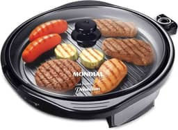 Grill Redondo Cook & Grill 40, Mondial, Preto, 1270W, 220V - G-03