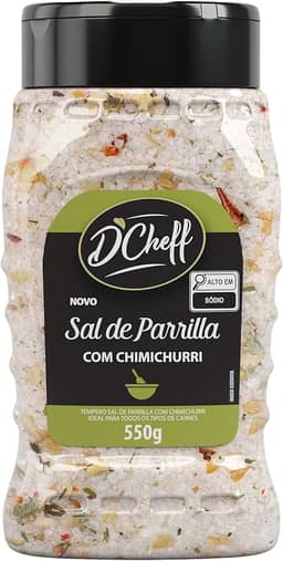 D'Cheff, Sal de Parrilha com Chimichurri, 550 Gramas