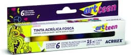 Acrílica Fosca Conjunto com 6 Cores, Acrilex, 035060000, Multicor