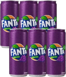 Refrigerante Fanta Uva Lata 310ml – Pack com 6 Unidades