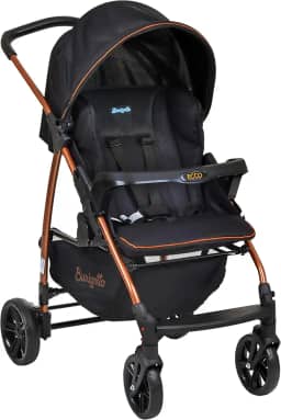 Burigotto Carrinho de Bebê Ecco, Até 15 kg, Preto