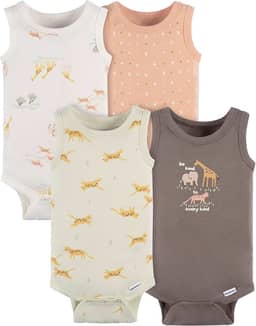 Body sem mangas Multi-pack Sleeveless Onesies Bodysuit GerberMeninos