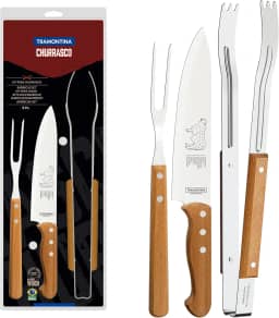 Jogo de Churrasco Tradicional 3 Peças - Tramontina