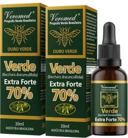 Kit 2x Extrato Própolis Verde Brasileiro Extra Forte 70% Veromed 30ml