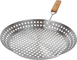 Mor - Frigideira Inox Para Grelhar 2 Em 1.