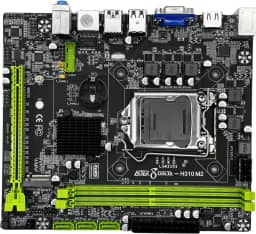 Placa Mãe LGA 1151 32GB RAM DDR4 Intel H310 3 portas SATA 3.0 e 1 para SSD M.2 Micro-ATX USB 3.0 HDMI e Ethernet Gigabit