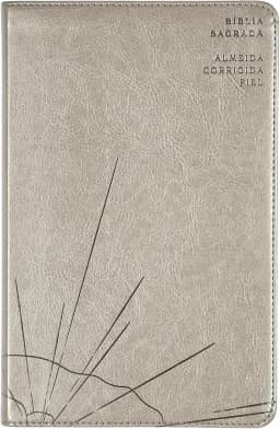 Bíblia Sagrada Slim ACF, Luxo, Couro-Soft, cinza