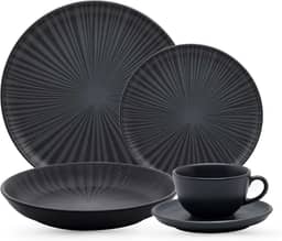 Oxford Aparelho De Jantar 20 Peças Flat Ônix