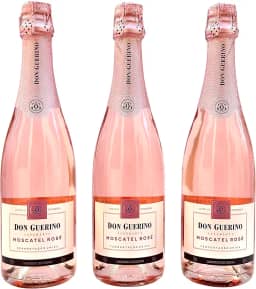 Espumante Don Guerino Brut Rosé Moscatel | Kit Com 3 Garrafas | Oferta