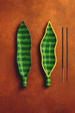 Incensário Folha Espada de São Jorge – Proteção, Decoração e Espiritualidade