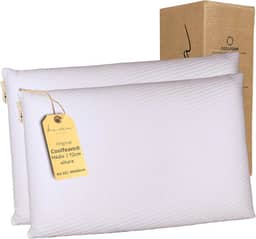 Kama Travesseiro Viscoelástico Premium Original Coolfoam® Classic, Hipoalergênico, Capa Removível (02, Médio 12cm)