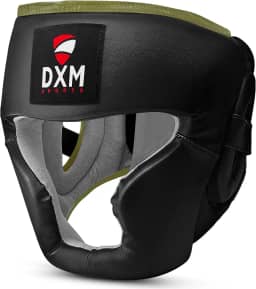 DXM SPORTS Capacete de boxe para treinamento de MMA, Sparring Kickboxing - Protetor de cabeça de segurança ajustável para Muay Thai, Karatê, Taekwondo