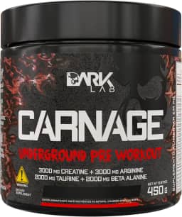Pré-Treino Carnage Underground Dark Lab, 450g, Pink Lemonade, Creatina