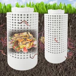 2 Peças de Composteira para Áreas Externas, Kit de Composteira para Minhocário No Solo para Canteiros Elevados Em Casa, Composteira para Fazenda para Jardim, Sistemas de Compostagem Que Reduz